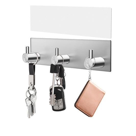 VIS'V Adhesive Wall Key Holder – Black