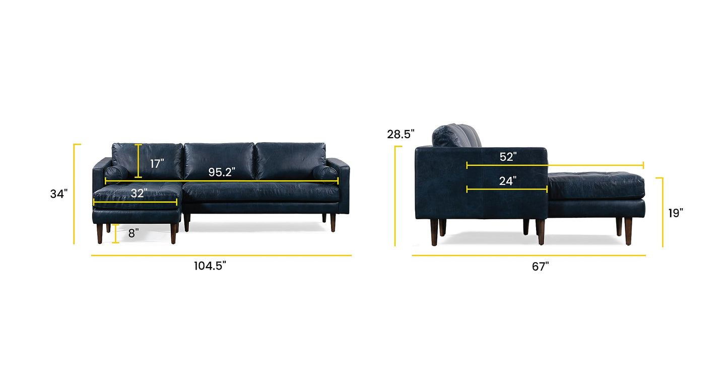 Poly & Bark Napa Leather Couch