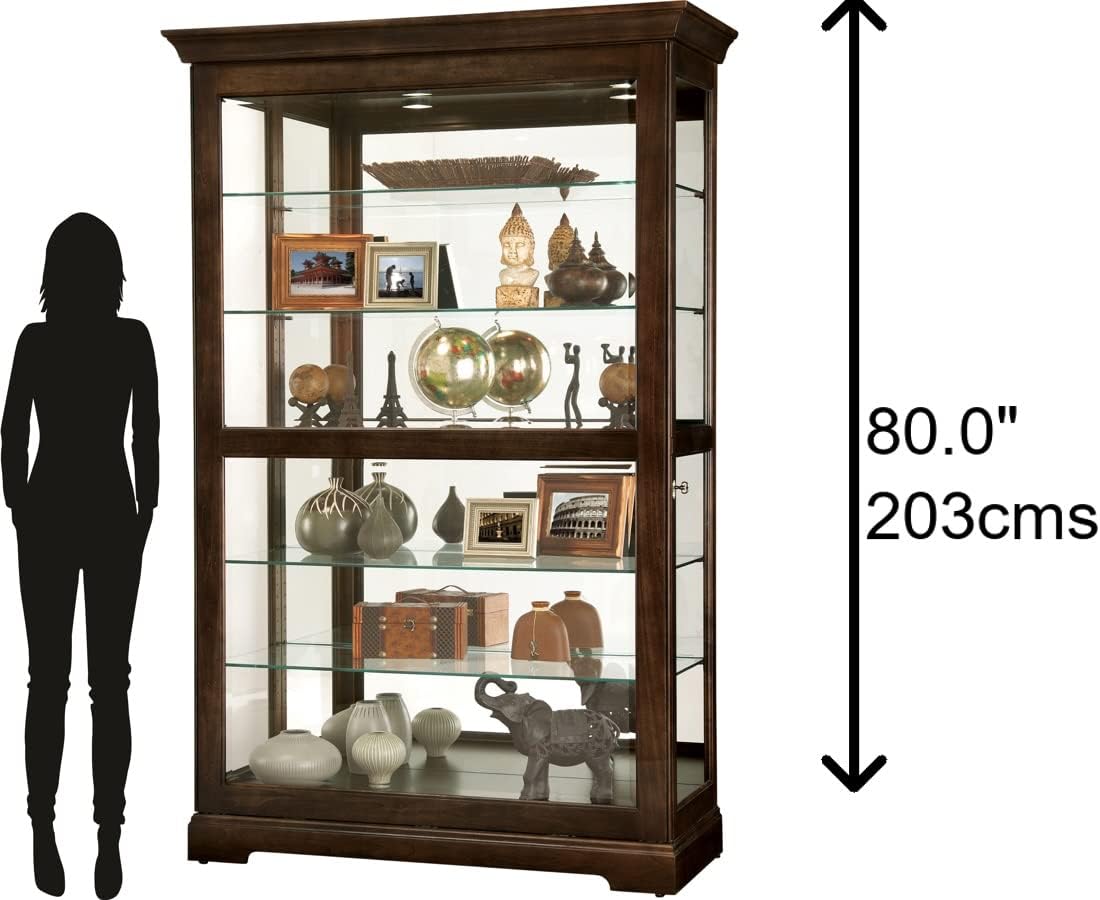 Howard Miller Forbes II Espresso Curio Cabinet