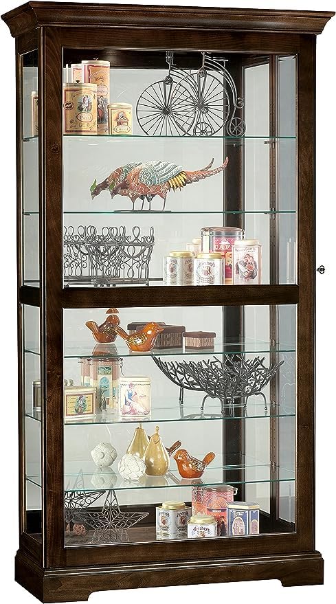 Howard Miller Deaton Espresso Curio Cabinet