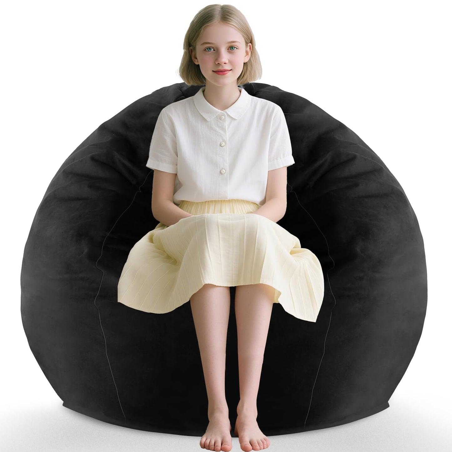 5FT Grey Bean Bag Chair