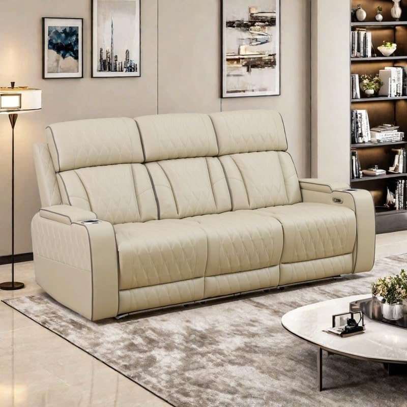 3-Piece Beige Power Recliner Set