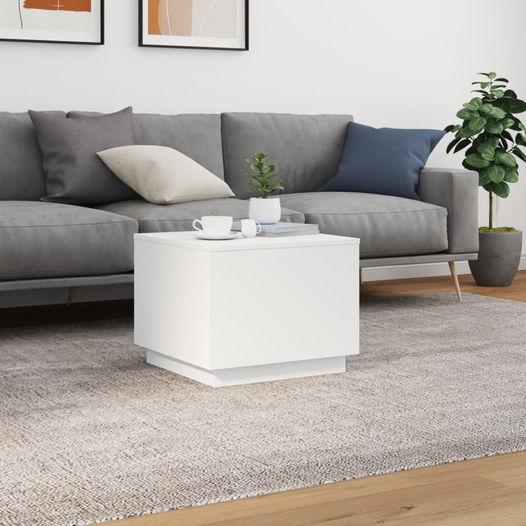 Black RGB LED Coffee Table – Rectangular