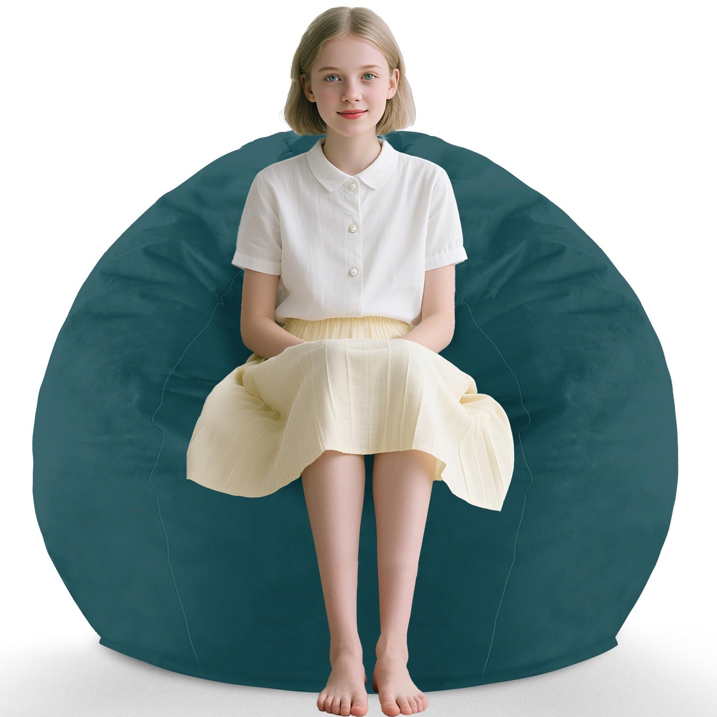 5FT Grey Bean Bag Chair