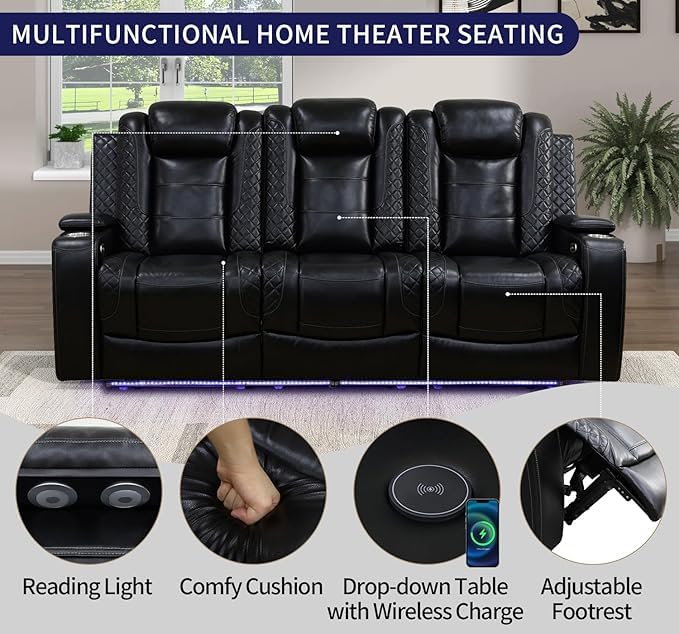 3-Piece Beige Power Recliner Set