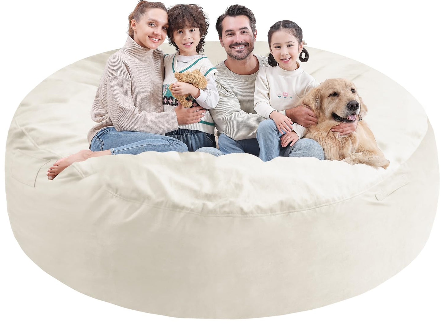 5FT Grey Bean Bag Chair