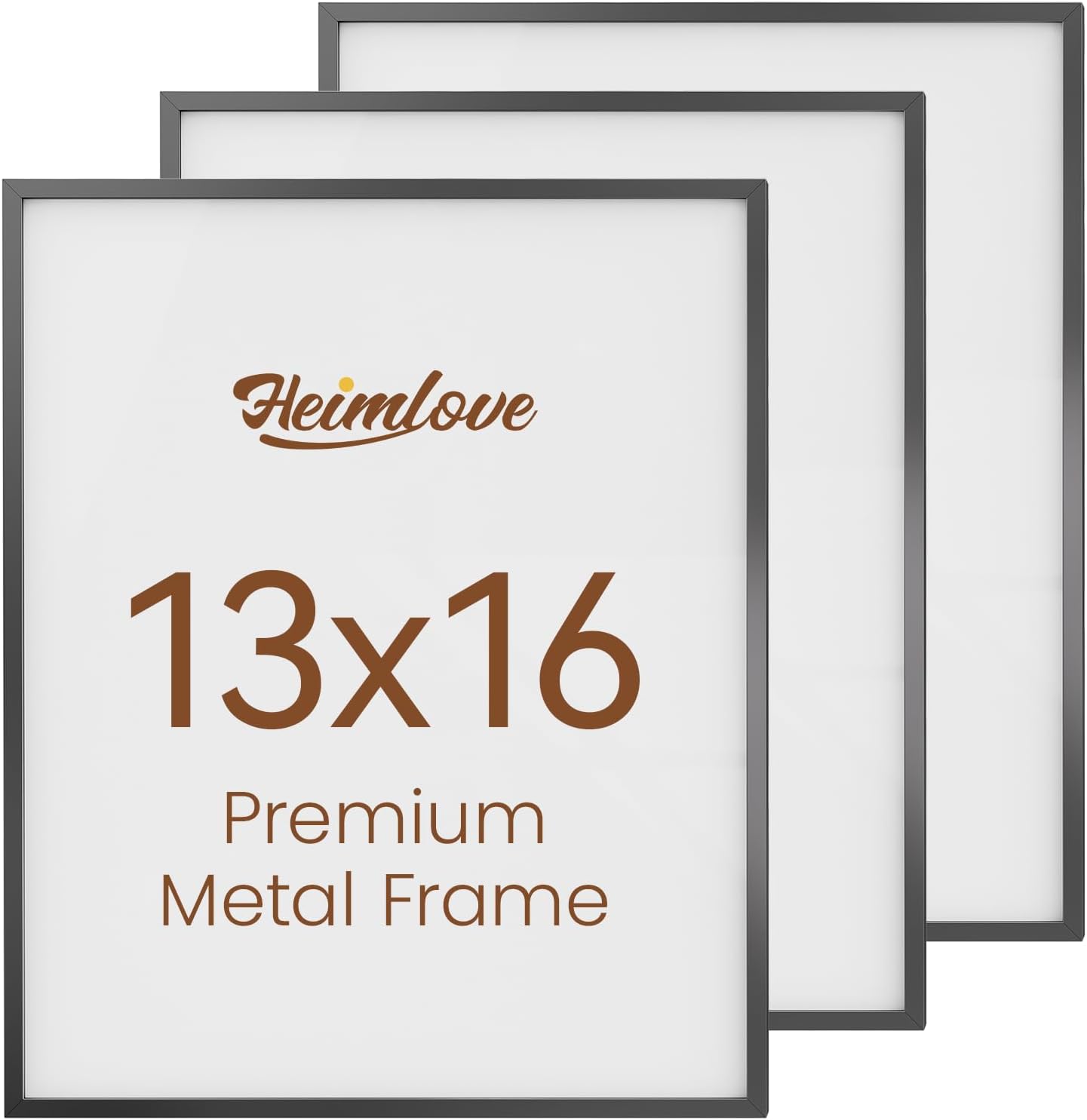 Heimlove 3-Pack 16x20 Black Metal Frames