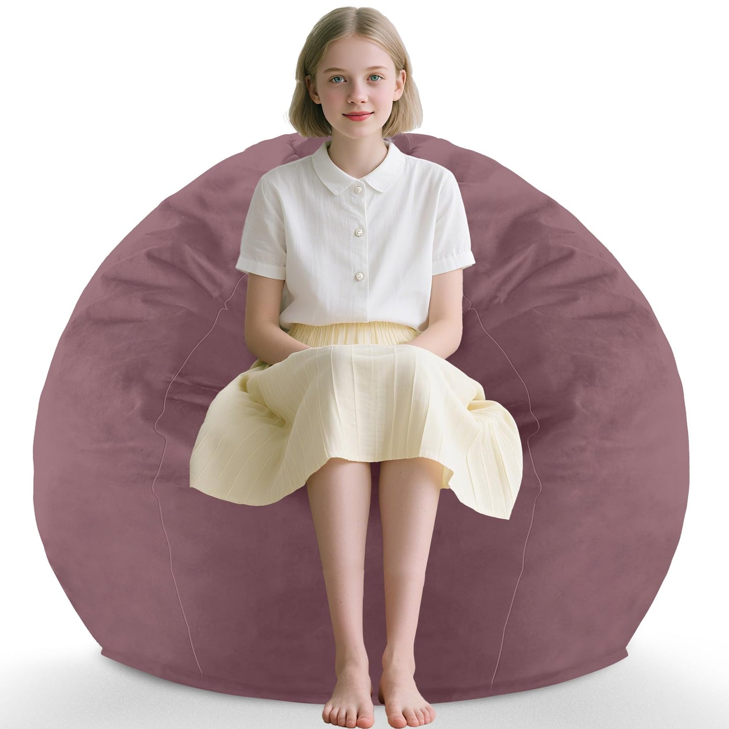 5FT Grey Bean Bag Chair