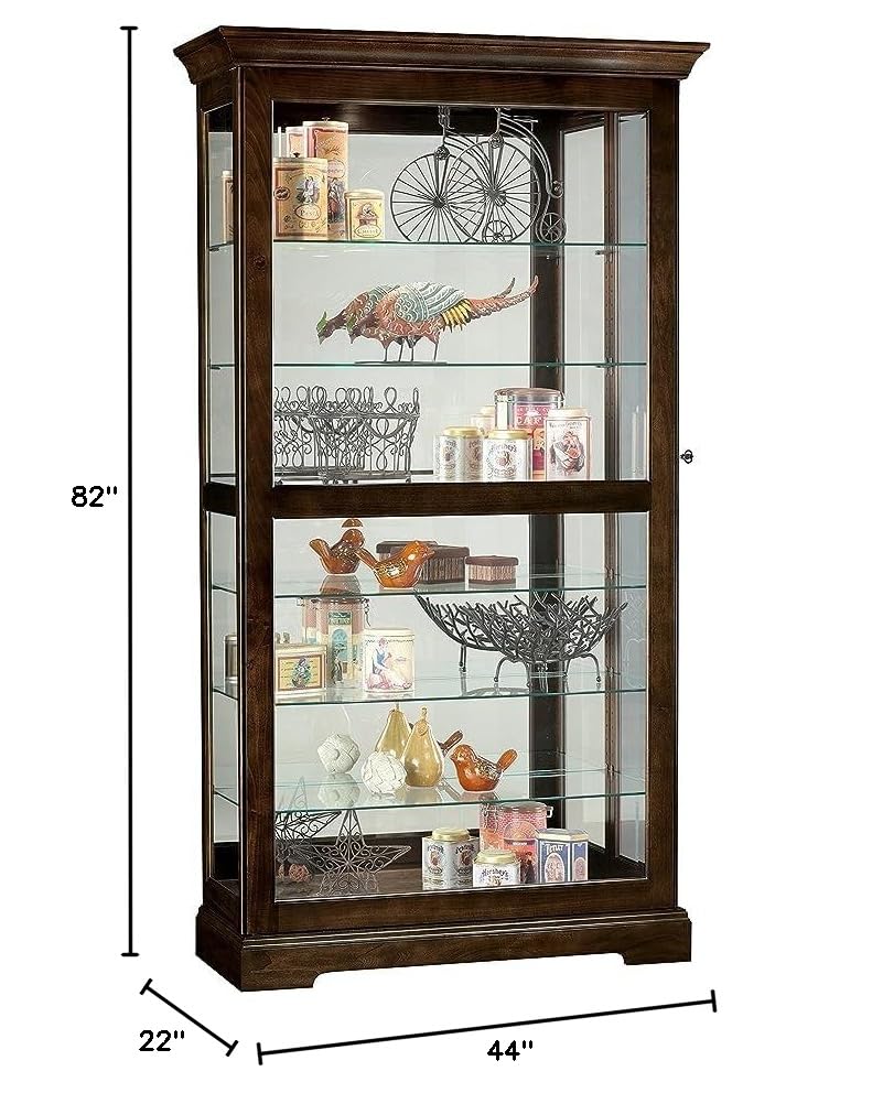 Howard Miller Deaton Espresso Curio Cabinet