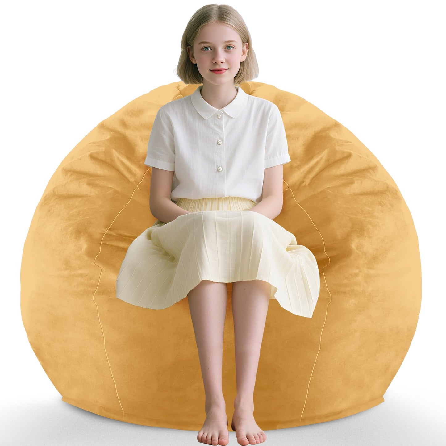 5FT Grey Bean Bag Chair