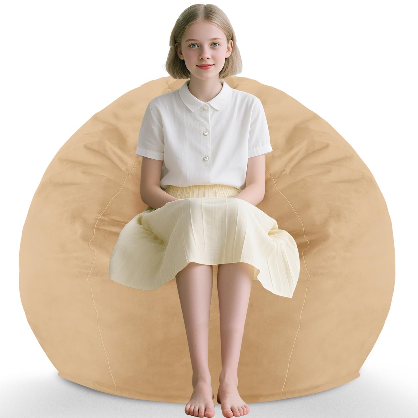5FT Grey Bean Bag Chair