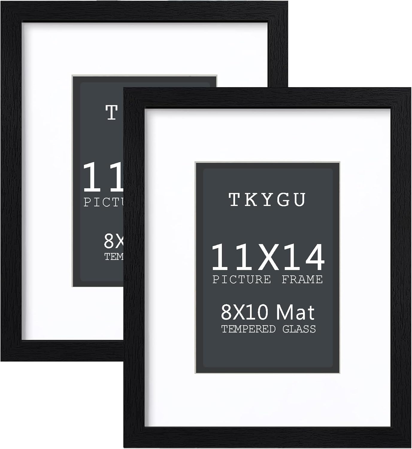 3-Pack 4x6 Black Wooden Photo Frames