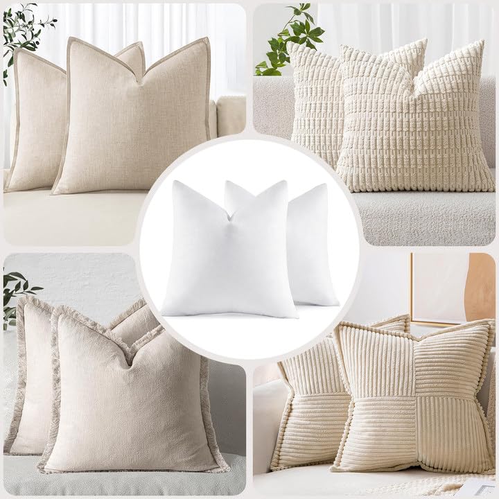22x22 Pillow Inserts, 2-Pack