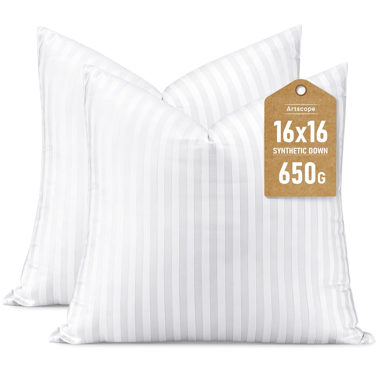 20x20 Pillow Inserts, 2-Pack