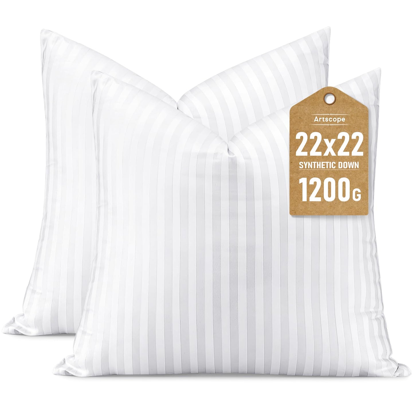 20x20 Pillow Inserts, 2-Pack