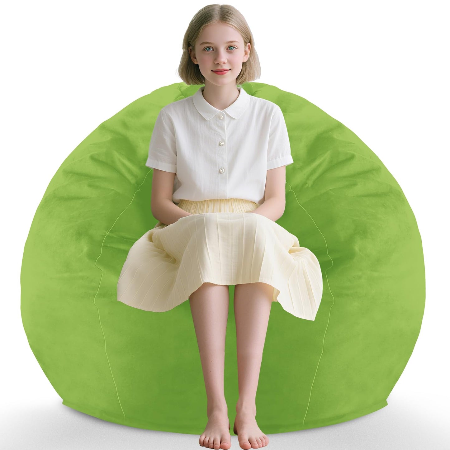 5FT Grey Bean Bag Chair
