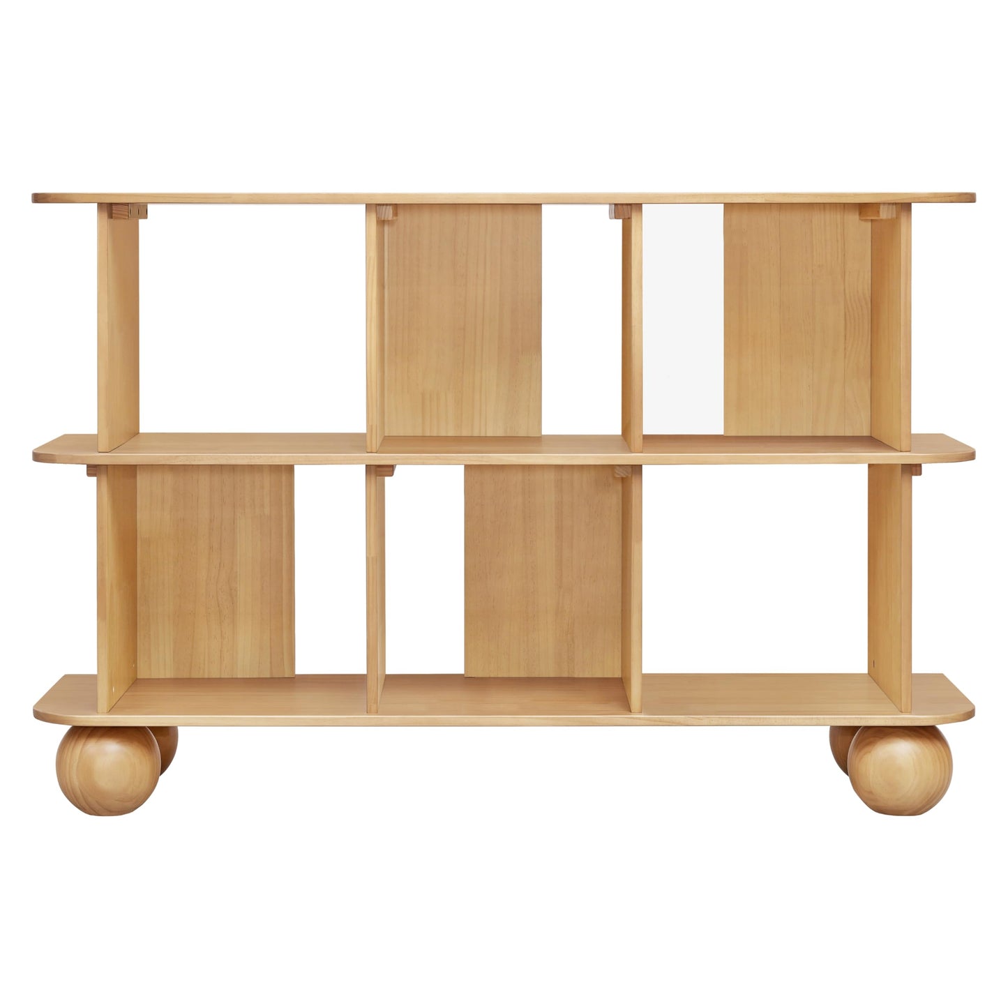 Babyletto 6-Cube Walnut Kids Bookcase