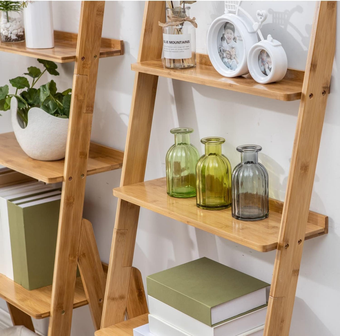Maydear 5-Tier Bamboo Ladder Shelf
