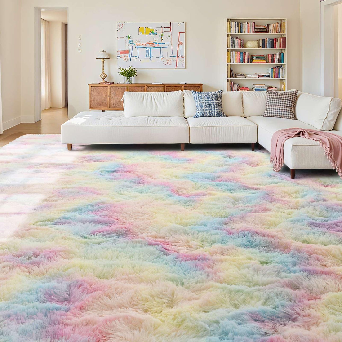6x9 Ft Dark Grey Shag Area Rug