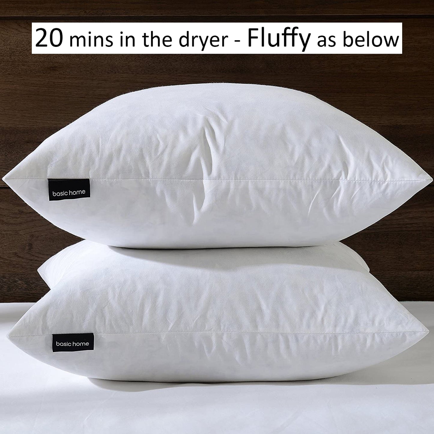 20x20 Pillow Inserts, 2-Pack