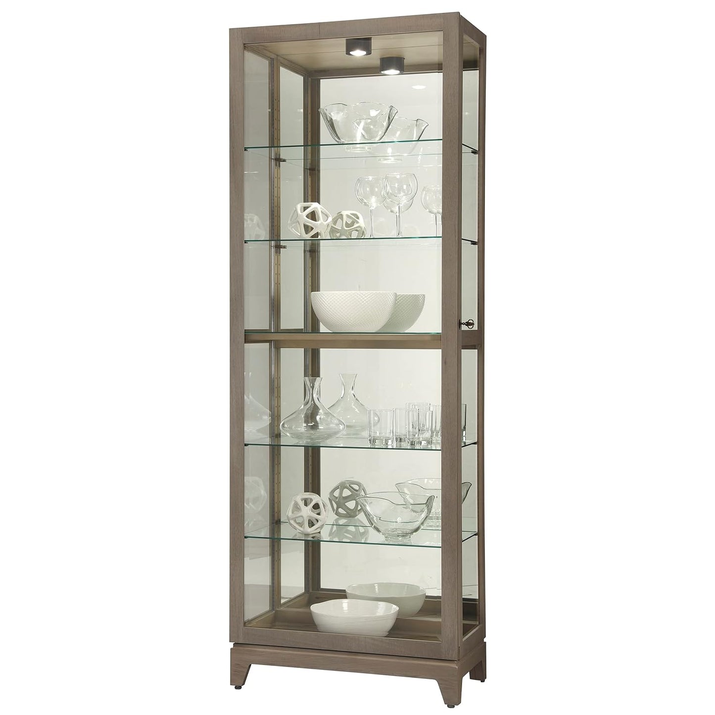 Howard Miller Gobind Grey Curio Cabinet