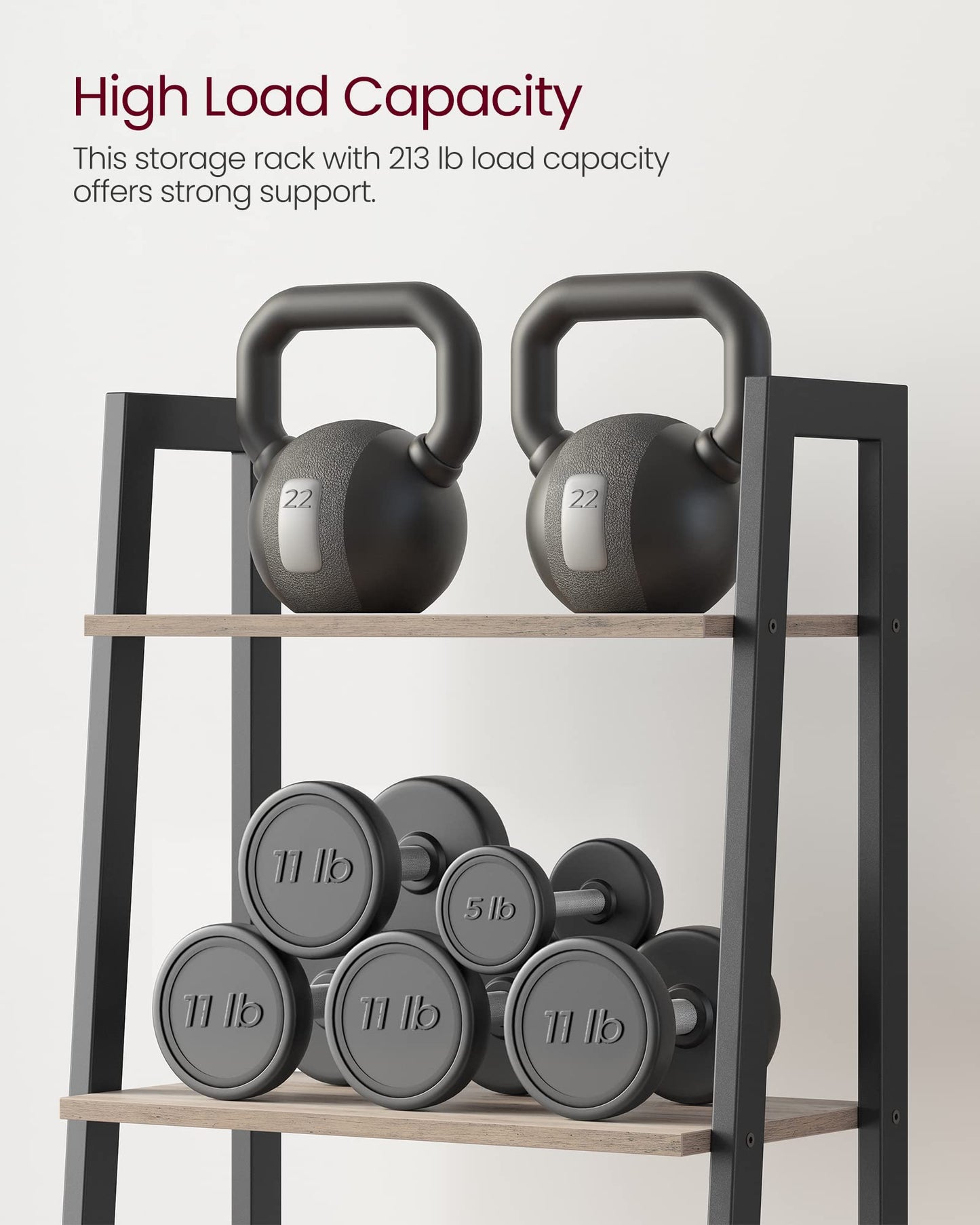 VASAGLE 5-Tier Ladder Bookshelf