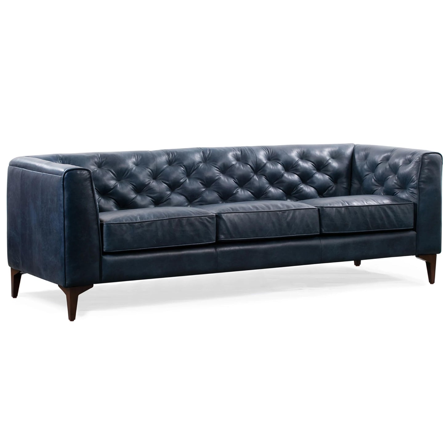 POLY & BARK 74" Leather Sofa – Cognac Tan