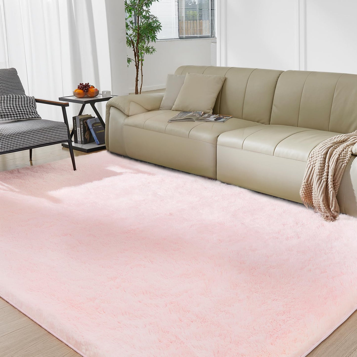5x8 Grey Ultra-Soft Shag Rug