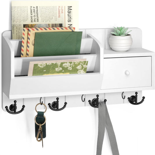 Rebee Vision Key & Mail Holder – White