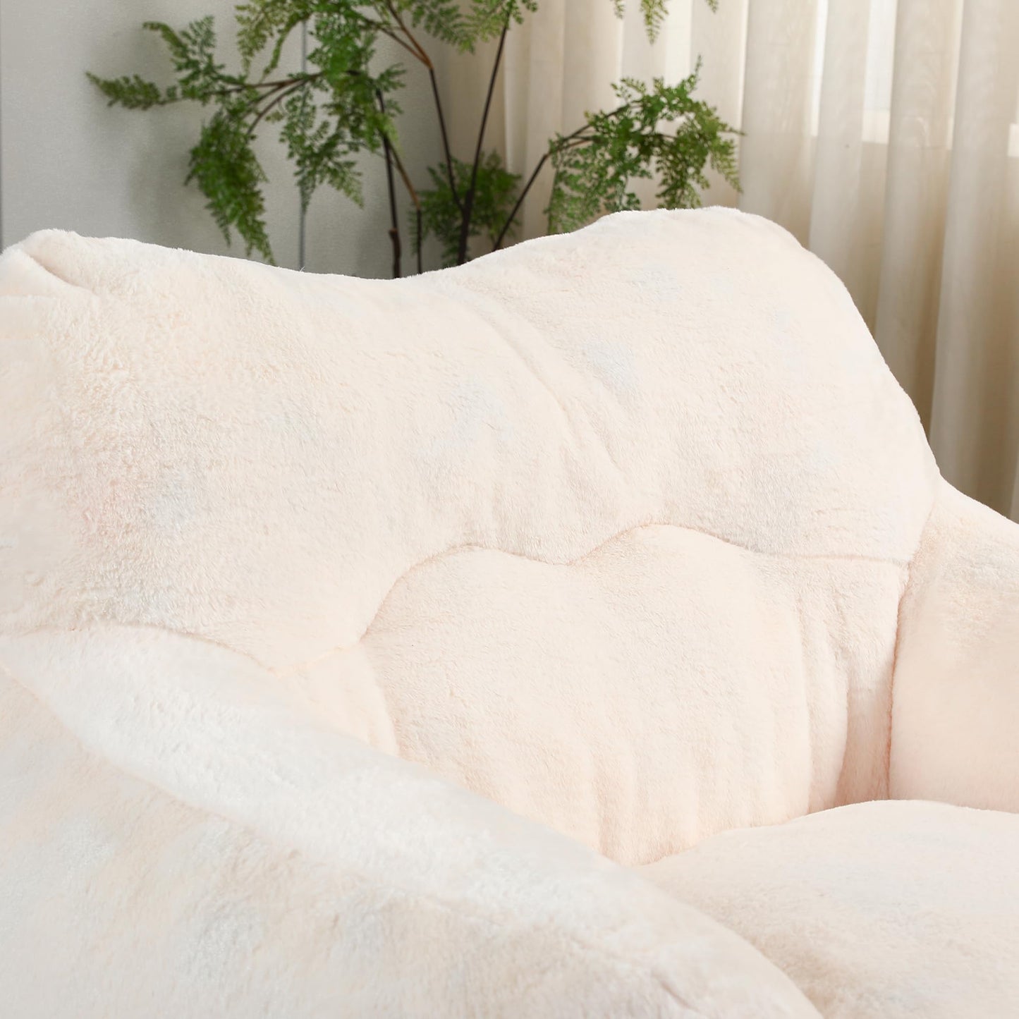 Furniliving White Bean Bag Chair