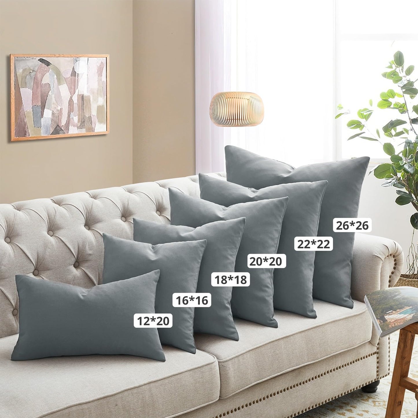 20x20 Pillow Inserts, 2-Pack
