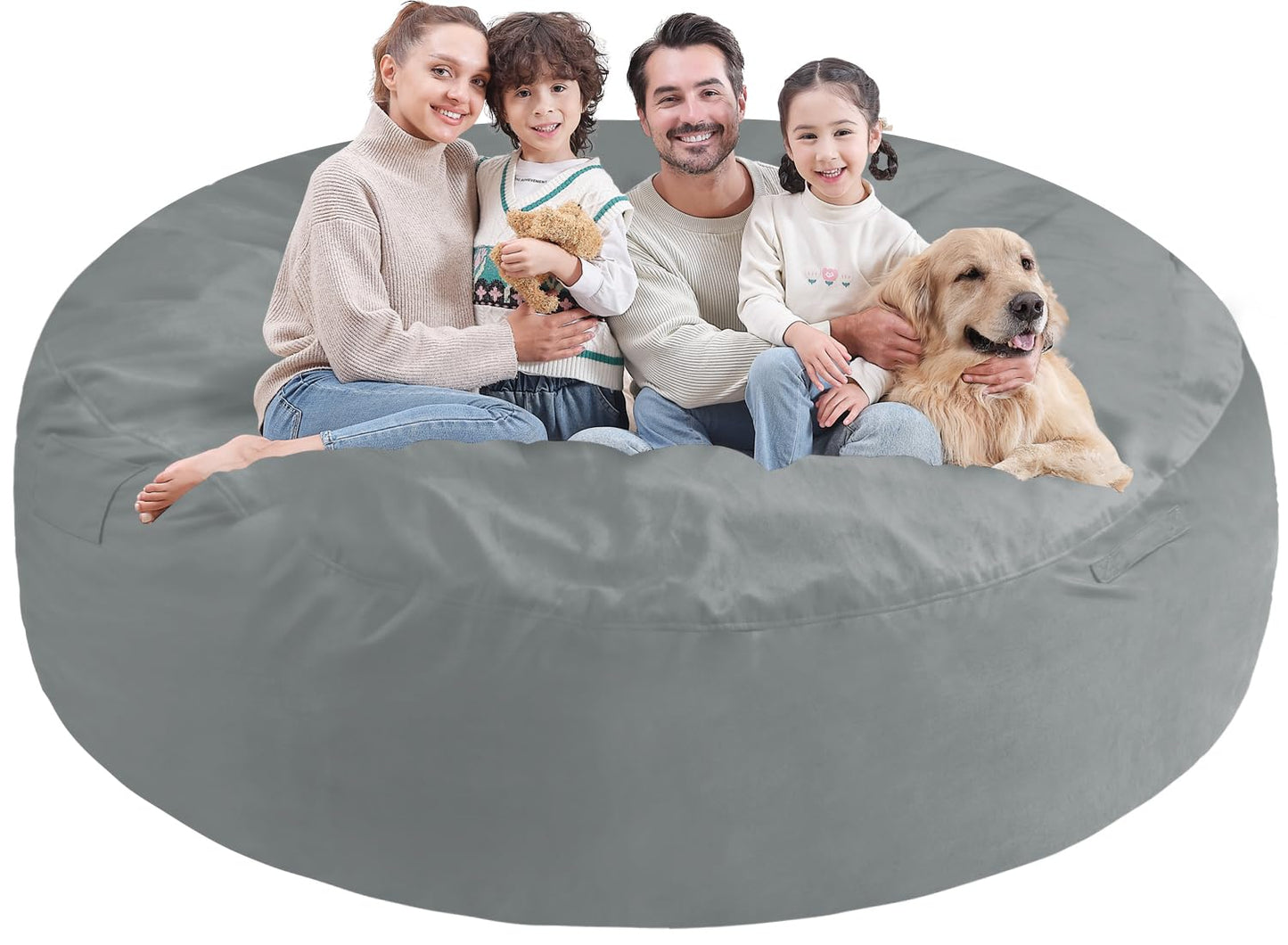 5FT Grey Bean Bag Chair