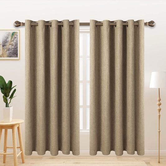 LORDTEX Blackout Curtains – Ivory, 2 Panels
