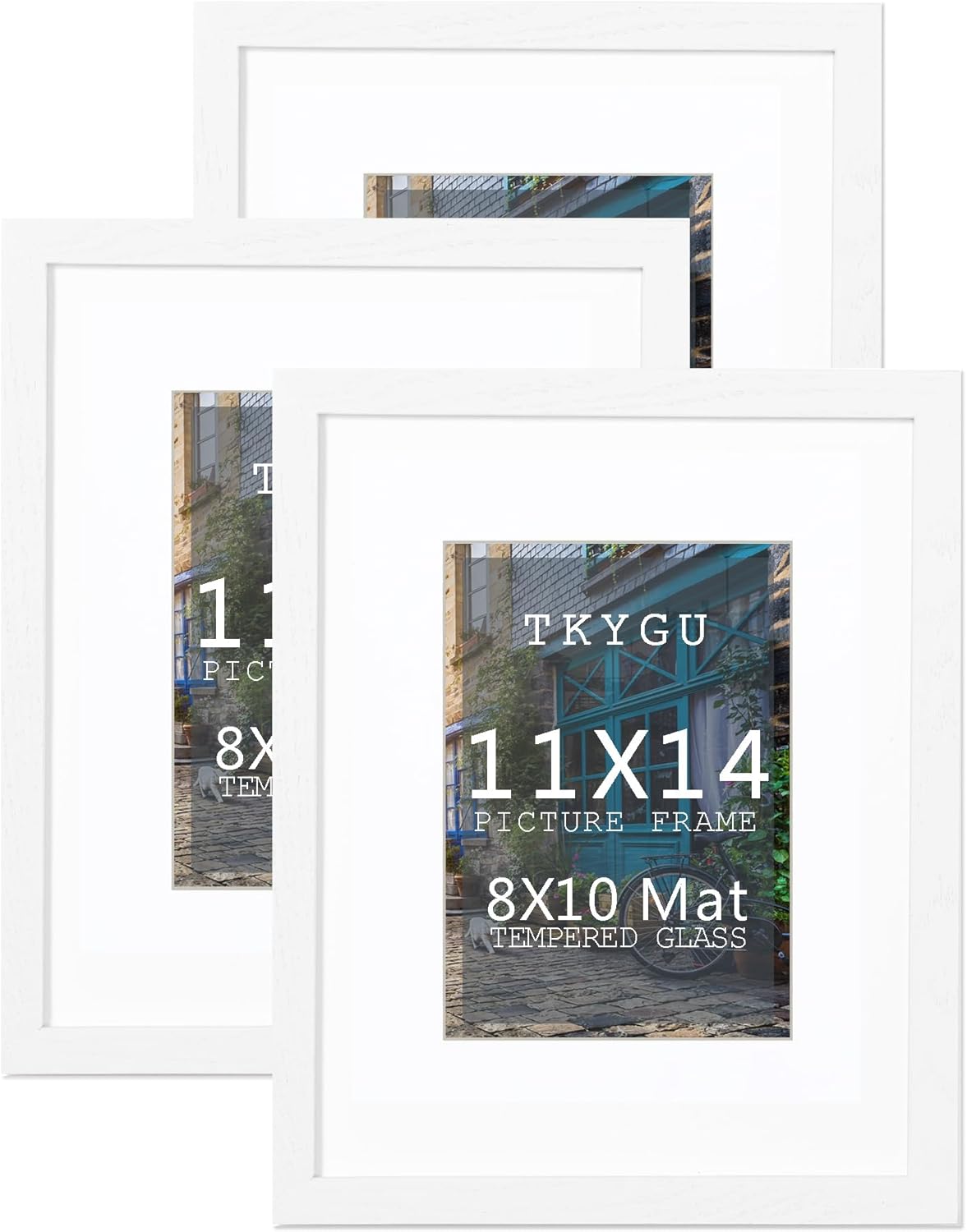 3-Pack 4x6 Black Wooden Photo Frames