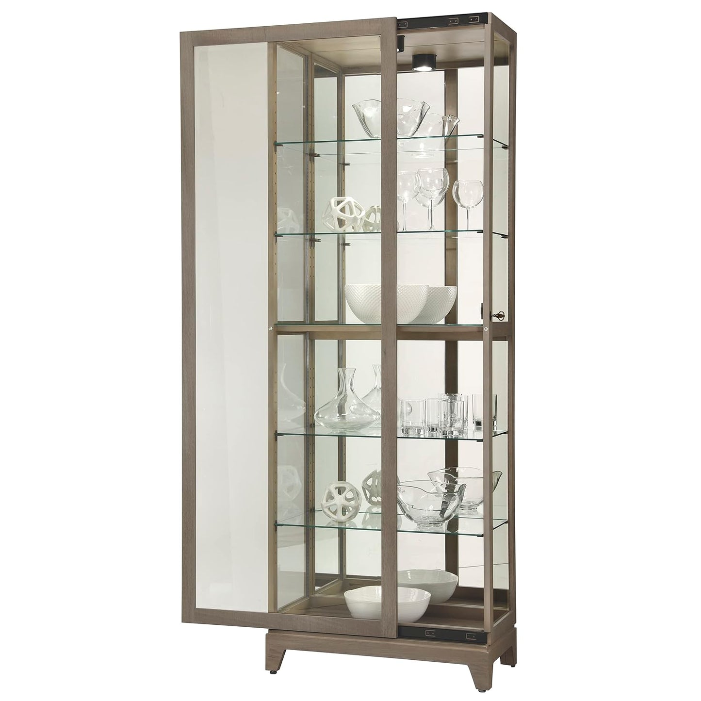 Howard Miller Gobind Grey Curio Cabinet