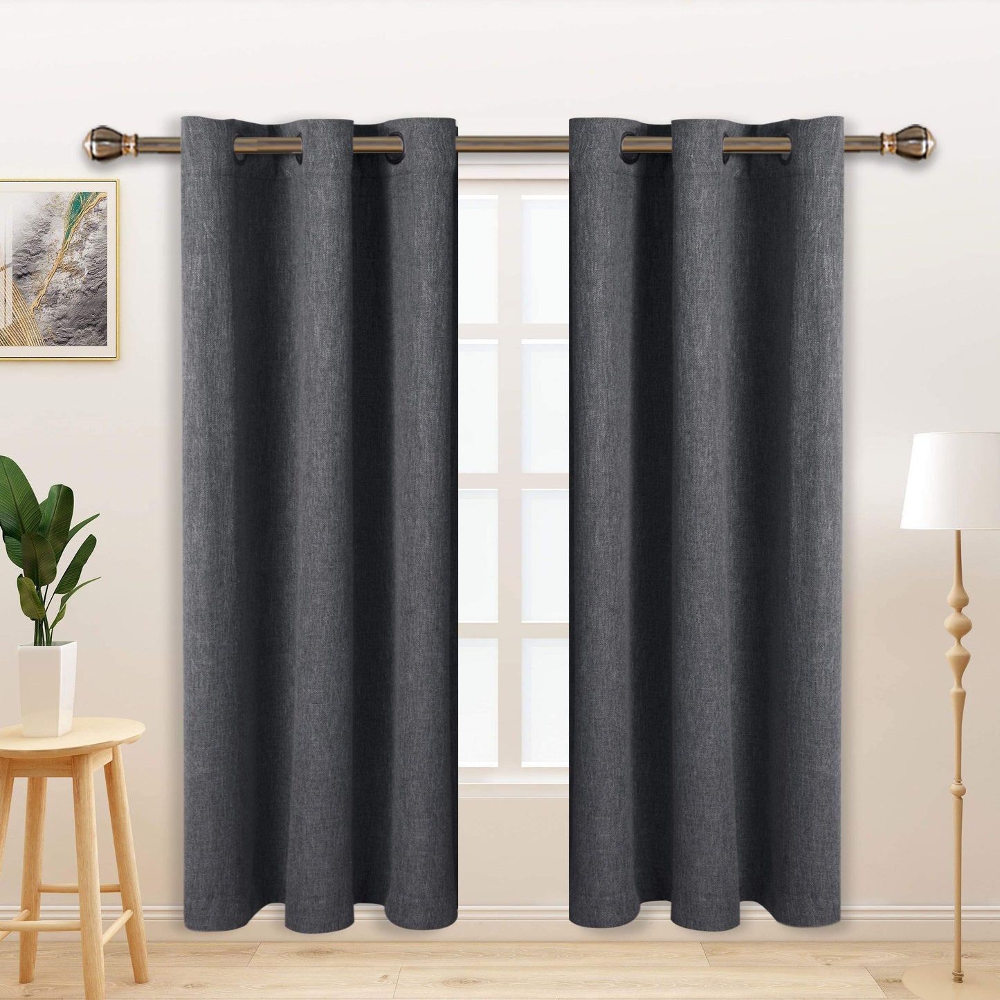 LORDTEX Blackout Curtains – Ivory, 2 Panels