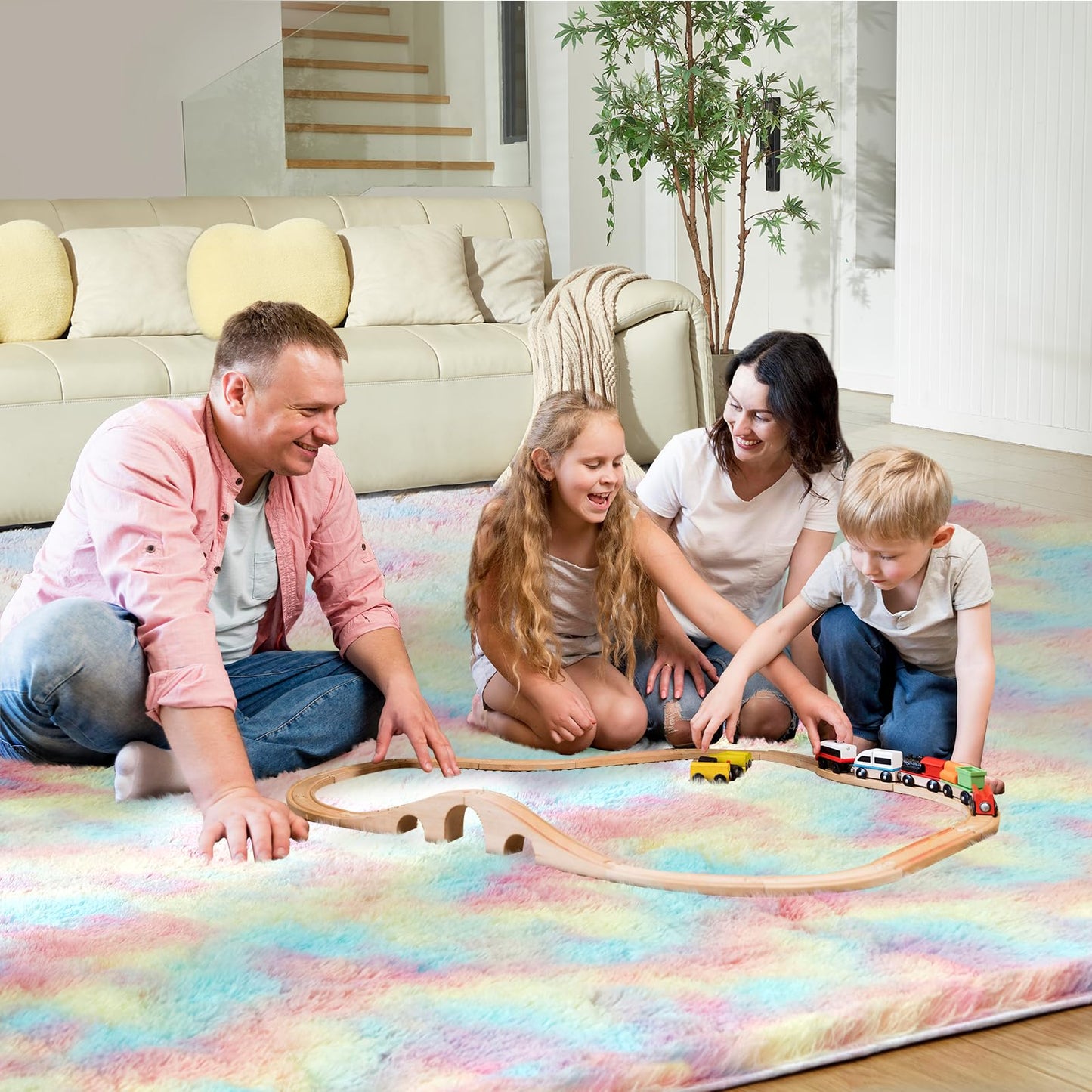 5x8 Grey Ultra-Soft Shag Rug