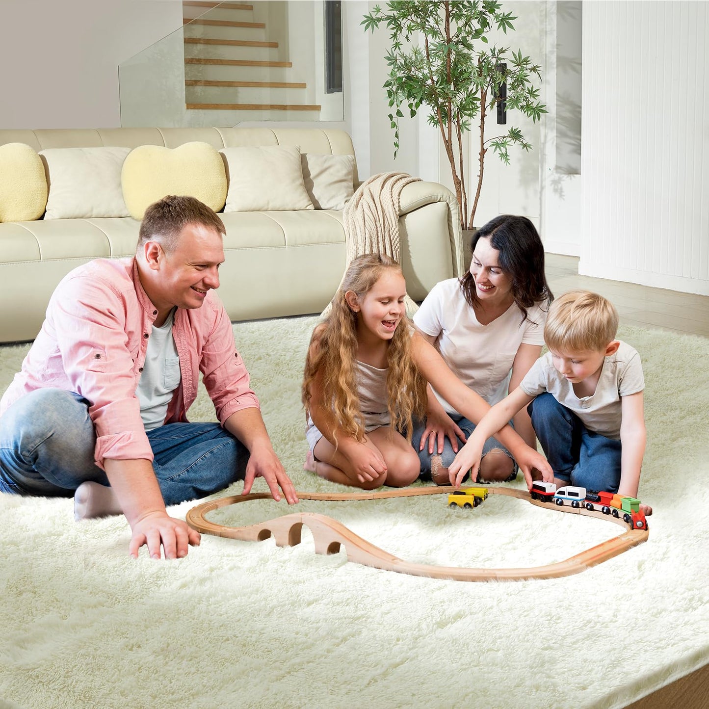 5x8 Grey Ultra-Soft Shag Rug
