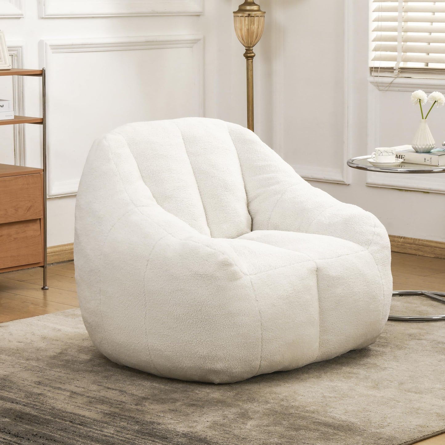 Furniliving White Bean Bag Chair