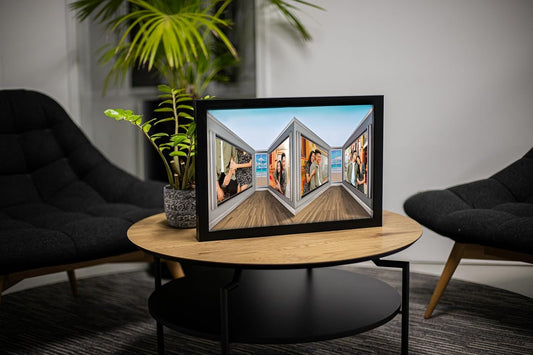 3D Picture Frame (12"x18") - Immersive Photo Display, Reverse Perspective Illusion, Premium Matte Black Gallery Edition - Perfect Wall Art, Novelty Gift, Visual Illusion Décor