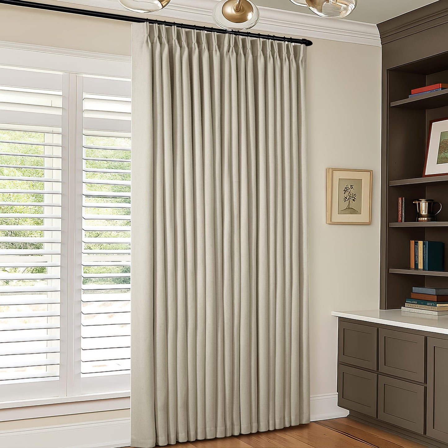 Linen Blackout Curtains 84" 2-Pack