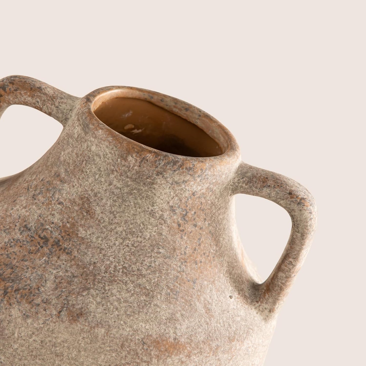 Mitt\&Ditt 8" Off-White Ceramic Vase