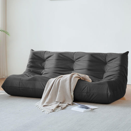 Dark Gray Memory Foam Bean Bag Chair