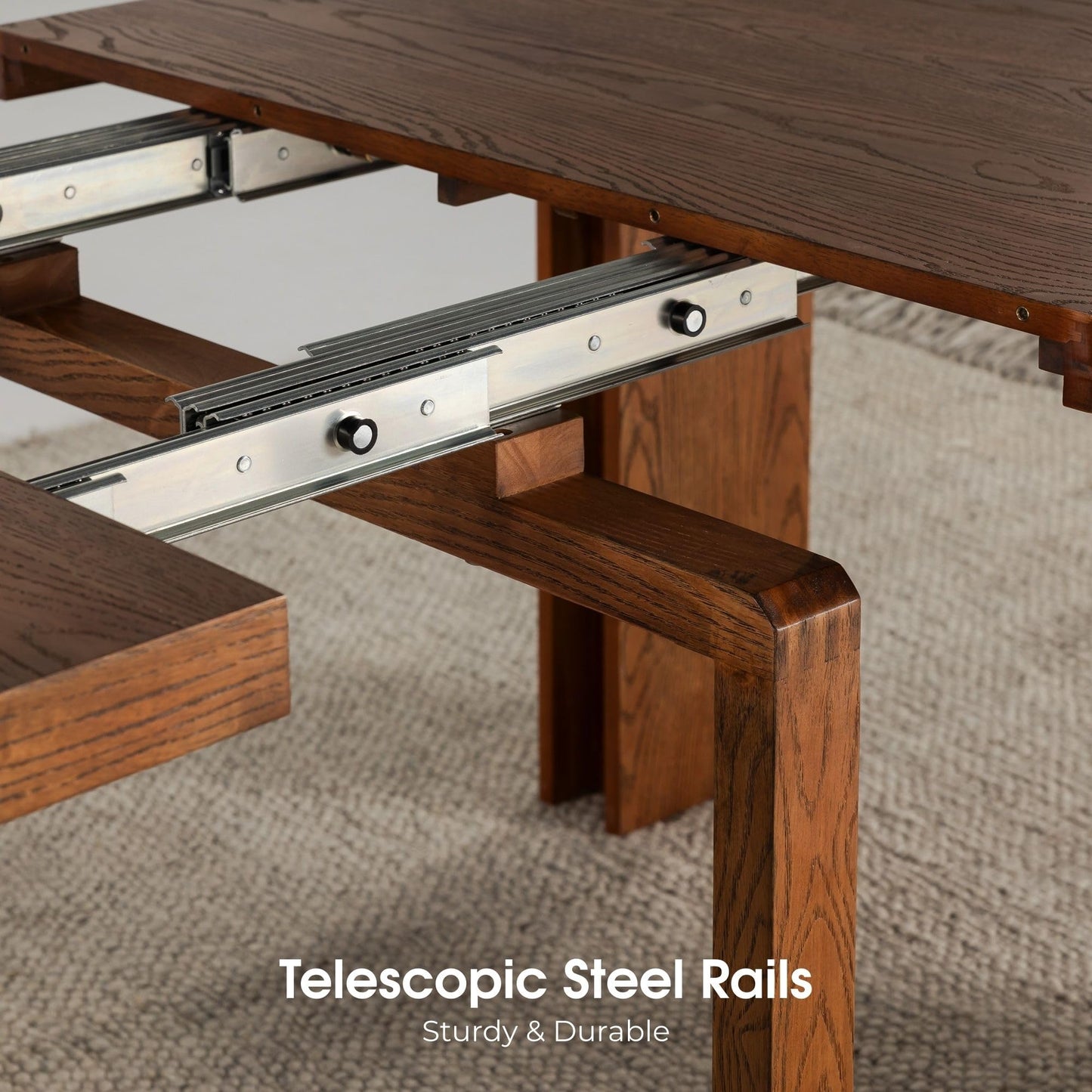 White Extendable Dining Table & Bench