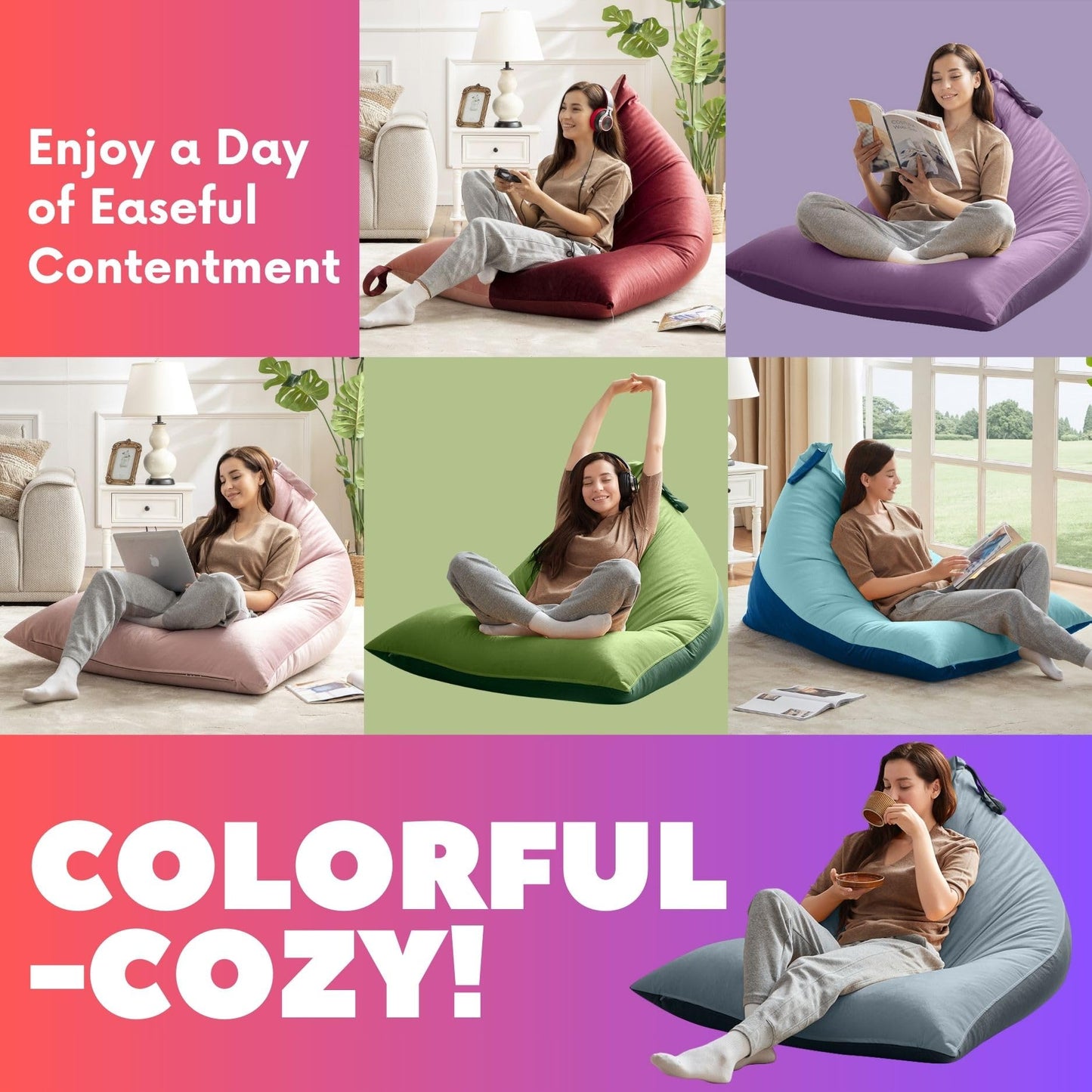Nobildonna 4FT Bean Bag Cover – Brown