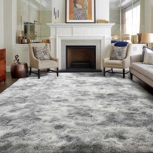 6x9 Ft Dark Grey Shag Area Rug