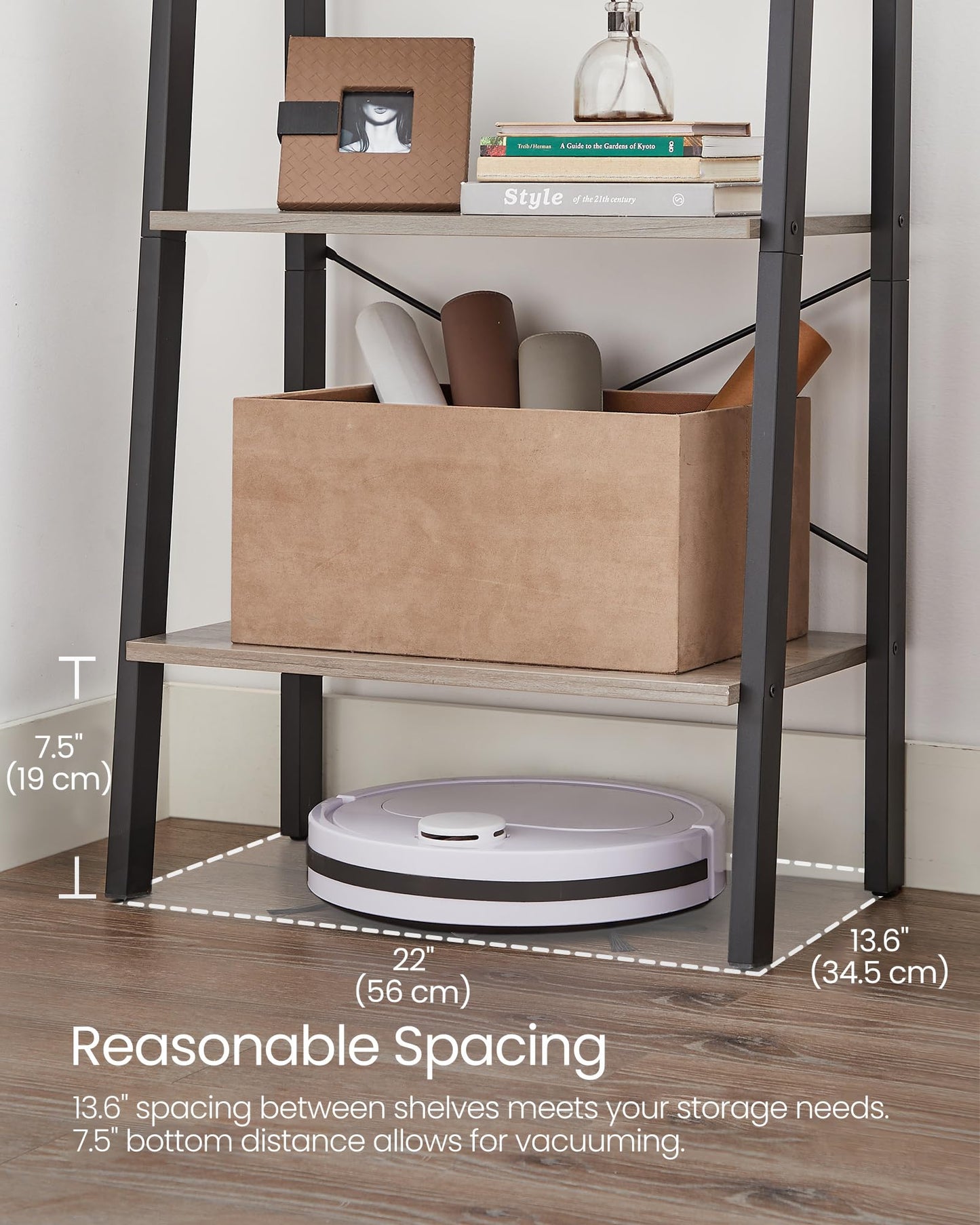 VASAGLE 5-Tier Ladder Bookshelf