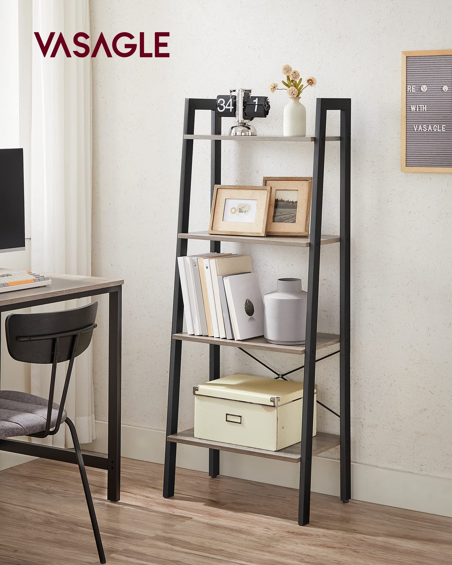 VASAGLE 5-Tier Ladder Bookshelf