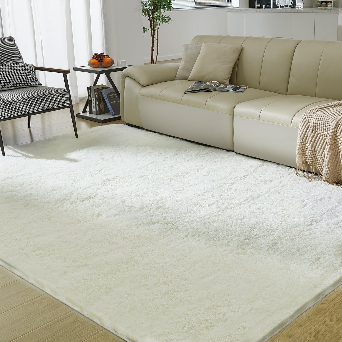 5x8 Grey Ultra-Soft Shag Rug