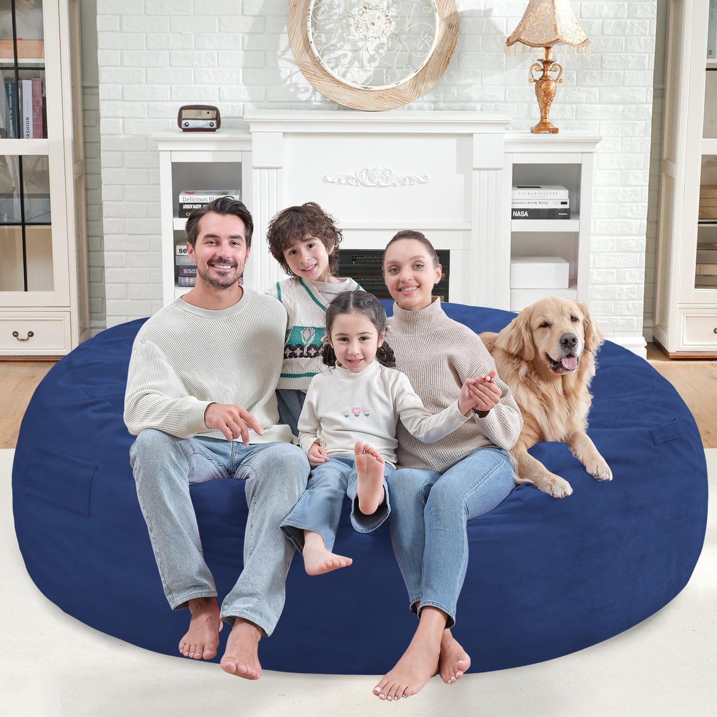 5FT Grey Bean Bag Chair